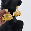 Dubai Gold Plated Jewelry Earrings Set Banquet Drop Women Lady Big Earrings for Girls Golden Hoop Earrings - Image 8