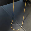 Minimalist Simply 1mm Width Round Snake Chain Stainless Steel Necklaces Gold Plated No-fade Neck Jewelry Unisex 18-24inche - Image 2