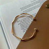 Twisted Mobius Open Cuff Bangle in Gold-Tone or Silver-Tone - Image 8