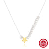 Silver Star Pendant Necklace For Women Gold Triangular Geometry Flower Inlaid Zircon Layered Jewelry - Image 8