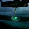 Moon Pendant Car Hanging Ornament – Hollow Crescent Design, Inlaid With Luminous Stone, Elegant Rearview Mirror Decor - Image 3