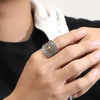 Qeenkiss Silver Vintage Cross Rings for Men Male Birthday Wedding Party Christmas Boyfriend Father Gifts - Image 3