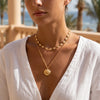 3pcs/set Bohemian Pearl Starfish Pendant Necklace for Women Irregular Blue Stone Beads Link Chain Beach Party Jewelry - Image 22