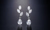 Vintage Flower Shape Zircon Water Drop Crystal Pendant Dangle Women's Earrings Bridal Wedding Jewelry - Image 14