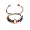 Handmade Apple Ceramic Bracelet Adjustable Woven Cord Cute Cartoon Style Jewelry for Gifts - Image 9