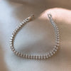 Stainless Steel Marquise Oval Square Cut Silver Color on Hand Tennis Bracelet Bangle for Women Party Gift Jewelry - Image 3