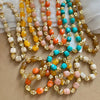 Hyperbole Double Color Square Acrylic Irregular Metallic Beads Beaded Necklace for Women Gold Plated Alloy Strand Chokers - Image 5
