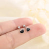 Korean Silver Needle Tragus Piercing Helix Studs Earrings for Women 2Pcs Butterfly Heart Ear Piercing Body Jewelry - Image 32