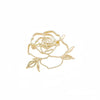 Hollow Rose Flower Brooches For Women Men Elegant Metal Pin Camellia Flower Brooch Suit Clothes Accessory Gift - Image 5