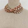Delicate Geometric Glass Crystal Necklace Creative Clothing Accessories Copper Claw Set Crystal Jewelry - Image 1