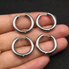 Stainless Steel Hoop Earrings with 3 mm to 5 mm Bands in Multiple Sizes - Image 15