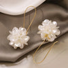 DIY Design Petal Ball Pearl Earrings For Women, Ornament For Travel Party Banquet Holiday Outfit - Image 1