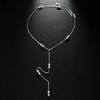 Stonefans Exquisite Pearl  Back Chain Necklace Body Jewelry for Women Sexy Back Chain Bride Wedding Accessories Backless Decor