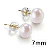 Round Imitation Pearl Stud Earrings 5mm to 10mm - Image 10