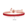 Simple Tennis Bracelet For Women Rectangle Zircon Silver Color Adjustable Bracelets On Hand Friend Gift Jewelry - Image 16