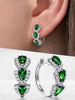 Droplet Shiny Synthetic Gems Decor Hoop Earrings Elegant Simple Style Banquet Party Ear Ornament Female Gift - Image 6