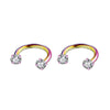 2Pcs 6/8/10mm Stainless Steel Zircon Piercings Earrings Horseshoe Ring Piercing Nose Ear Belly Rings Body Jewelry For Women/Men - Image 8