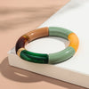 Chunky Bamboo Tube Beaded Acrylic Bracelets for Women Man Multicolor Resin Stretchy Statement Bangle Stack Jewelry Gift - Image 8