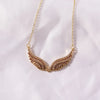 Angel Wing Necklace Full Paved Zircon Feather Pendant Stainless Steel Chain Gold Silver Multicolor Turquoise Pink Crystal Choker - Image 5