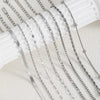 Stainless Steel Beads Chain Bracelets, Figaro Paperclip Box Snake Chain Bracelets, Men Women Stacked Accessory - Image 1
