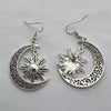 Gothic Dark Style Moon Sun Pentagram Earring Occult Crescent Wicca Witch DangleEarrings For Women Men Hanmade Goth Jewelry Gift - Image 5