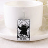 Rectangular Double Sided Tarot Cat Acrylic Earrings Halloween Magic Divination Animals Epoxy Pendant Earring for Women Jewelry - Image 19