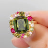 Newly Colorful Green Cubic Zirconia Rings for Women Special-interested Wedding Party Accessories Female Jewelry - Image 9