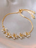 Rhinestone Bracelet Ladies Stars Flower Charm Wristlet Bracelets Gold Color Adjustable Bangle Wedding Jewelry - Image 8