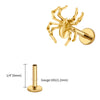 Titanium Spider Labret Lip Ring Tragus Cartilage Conch Flat Helix Stud Earring Halloween Piercing Jewelry - Image 16
