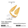 316L Stainless Steel Ring with Gold-Tone and Silver-Tone Designs - Image 20