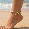 Starfish Shell Conch Imitation Pearl Necklace Bracelet Set Vacation Daily Jewelry Women Gift Daily Accessory - Image 7