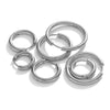 Stainless Steel Hoop Earrings Set 10 Pieces 8mm to 20mm - Image 4