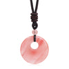 Bohemian Style Stone Hole Bead Round Penda Necklace Tiger Eye Rose Quartz Amethyst Necklacent Jewelry Men and Women - Image 17