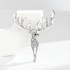 All Rhinestone Deer Brooch For Women Unisex Zircon Animal Brooches Dress Suit Decoration Pin Casual Banquet Gifts - Image 2