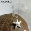 Frosting Starfish Charm Pendant Choker Necklaces For Women Lady Korean Engagement Jewelry Gift Party - Image 1