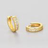 Silver Crystal Zirconia Hoop Earrings for Women Simple Heart Zircon Circle Drop Earrings Punk Jewelry Party Gifts - Image 9