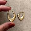 Geometric Metal Hoop Earrings for Women Gold Color/Silver Color Lady's Ear Earrings Daily Wear Versatile Jewelry - Image 5