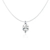Silver Invisible Chain Necklaces pendants Rhinestone Choker Necklaces Transparent Fishing Line - Image 10