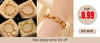 Woven Link Stainless Steel Bracelet with Gold Tone Finish - Image 20