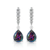 Silver Light Water Drop Classic Shining Water Drop Zircon Women's Earrings - Image 10