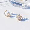 Star Moon Cubic Zirconia Stud Earrings for Women Girl Jewelry Party Gifts - Image 5