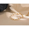 Freshwater Pearls Handmade Bracelet Bangle Women Pvd Charms Stainless Steel Beads Jewelry Gift - Image 5