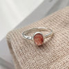Silver Rings For Women Simple Vintage Handmade Adjustable Finger Strawberry Ring Band Female Gift - Image 1