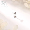 ZS 1PC 16G Stainless Steel Lip Piercings for Women Snowman Reindeer Pine Lip Rings Cartilage Earring 6mm/8mm Helix Piercing - Image 3