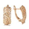 Full Hollow Texture Gold Color Drop Earrings Simple Party Daily Women French Jewelry Ethnic Accessories - Image 7