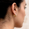 Geometric Twisted Hoop Earrings in Gold-Tone or Silver-Tone - Image 5
