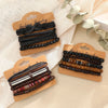 12Pcs Vintage Woven Leather Bracelet Set For Men Women 8 Shape Tiger's Eye Braided Bracelets Daily Wear Punk Jewelry - Image 10