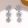Bridal Wedding Earrings for Women Paved Crystal CZ Stone Aesthetic Female Dangle Earrings Party Jewelry - Image 6