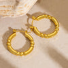 316L Stainless Steel Golden Hollow Round Beads Earrings For Women Personality Ear Studs Jewelry Party Gift - Image 10