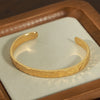 Stainless Steel Charm Cuff Bracelets For Women Irregular Hammer Pattern Statement Bracelet Female Jewelry - Image 6
